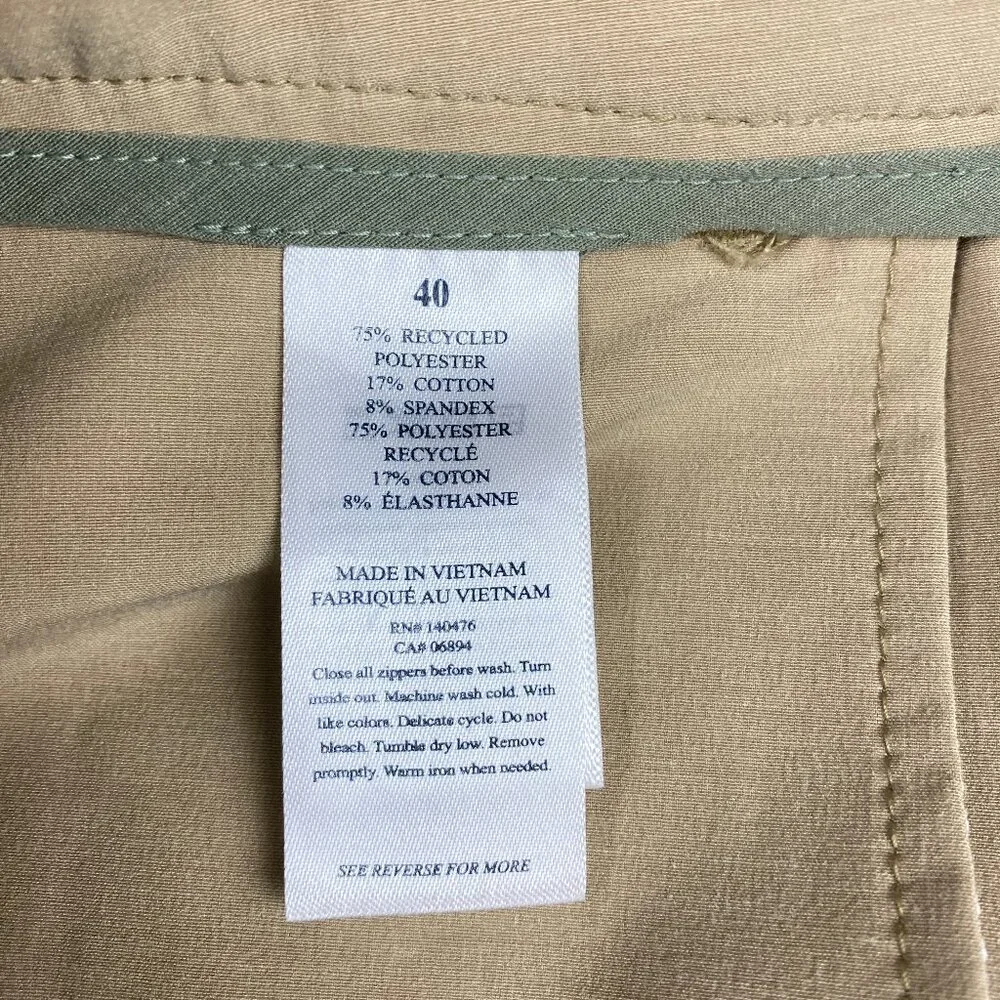 Faherty All Day Shorts Men's Size 40 - Tan - Performance